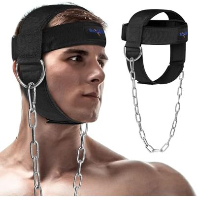 Yes4All Imbracatura regolabile per allenamento con pesi/collo con ampia cinghia imbottita, supporto per rinforzare il collo e allenamento di resistenza, imbracatura per la testa di sollevamento pesi, Yes4All Imbracatura regolabile per allenamento con pesi/collo con ampia cinghia imbottita, supporto per rinforzare il collo e allenamento di resistenza, imbracatura per la testa di sollevamento pesi,