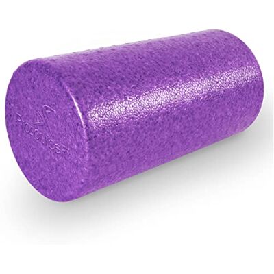ProSource Fit High Density Foam Rollers 12 inches long, Firm Full Body Athletic Massager for Back Stretching, Yoga, Pilates, Post Workout Trigger Point Release, Purple ProSource Fit High Density Foam Rollers 12 inches long, Firm Full Body Athletic Massager for Back Stretching, Yoga, Pilates, Post Workout Trigger Point Release, Purple