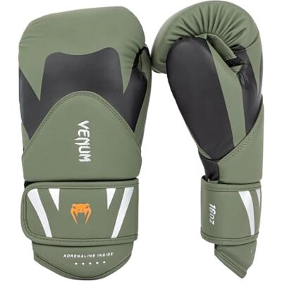 VENUM Challenger 4.0 Guanti da Boxe, Khaki-nero 14 Oz VENUM Challenger 4.0 Guanti da Boxe, Khaki-nero 14 Oz