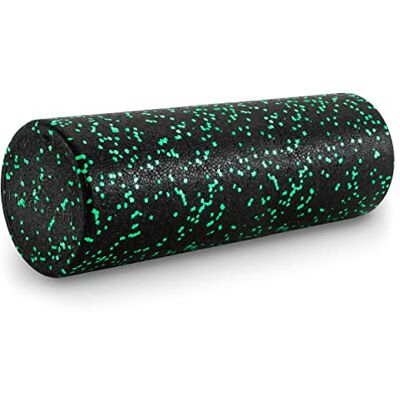 ProSource Fit High Density Foam Rollers 18 inches long, Firm Full Body Athletic Massage Tool for Back Stretching, Yoga, Pilates, Post Workout Muscle Recuperation, Black/Green ProSource Fit High Density Foam Rollers 18 inches long, Firm Full Body Athletic Massage Tool for Back Stretching, Yoga, Pilates, Post Workout Muscle Recuperation, Black/Green