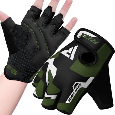 RDX Guanti Palestra Sollevamento Pesi Fitness, Antiscivolo Imbottito Presa Protezione, Elastico Traspirante, Powerlifting Bodybuilding Forza Allenamento Ciclismo Calisthenics Gloves, Uomo Donna RDX Guanti Palestra Sollevamento Pesi Fitness, Antiscivolo Imbottito Presa Protezione, Elastico Traspirante, Powerlifting Bodybuilding Forza Allenamento Ciclismo Calisthenics Gloves, Uomo Donna