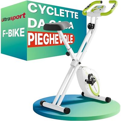 Ultrasport F-Bike - Cyclette pieghevole per interno con sensori di battito Ultrasport F-Bike - Cyclette pieghevole per interno con sensori di battito