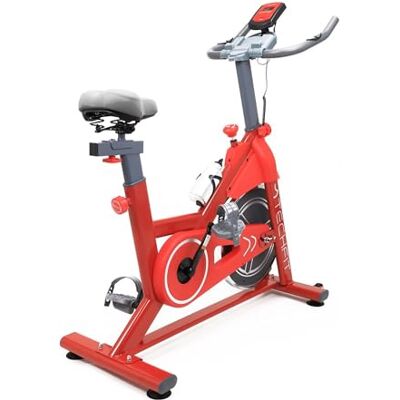 TechFit Cyclette da Casa con Resistenza Magnetica, Volano da 10kg, Schermo LCD, Supporto per Smartphone, Sedile Ergonomico e Monitoraggio Battito Cardiaco, Design Compatto, Indoor, Peso Massimo 120kg TechFit Cyclette da Casa con Resistenza Magnetica, Volano da 10kg, Schermo LCD, Supporto per Smartphone, Sedile Ergonomico e Monitoraggio Battito Cardiaco, Design Compatto, Indoor, Peso Massimo 120kg