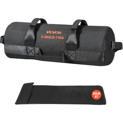 VEVOR Sacco di Sabbia per Allenamento, Resistente Borsa per Allenamento con Manici, Borsa per Fitness, Allenamento con Pesi, Cross-Training, Esercizi in Palestra a casa, Nero (Non Riempito) VEVOR Sacco di Sabbia per Allenamento, Resistente Borsa per Allenamento con Manici, Borsa per Fitness, Allenamento con Pesi, Cross-Training, Esercizi in Palestra a casa, Nero (Non Riempito)