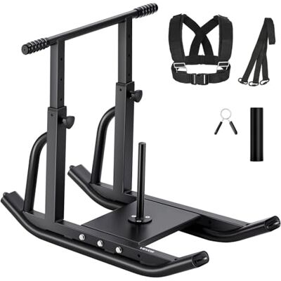 VEVOR Slitta con Pesi, per Dischi da 25 e 51 mm Slitte per Allenamento Fitness per Migliorare Velocità negli Esercizi Atletici, Attrezzatura per Allenamento con Maniglia Regolabile in Altezza, Nero VEVOR Slitta con Pesi, per Dischi da 25 e 51 mm Slitte per Allenamento Fitness per Migliorare Velocità negli Esercizi Atletici, Attrezzatura per Allenamento con Maniglia Regolabile in Altezza, Nero