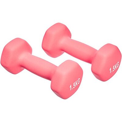 Manubri in neoprene rosa Amazon Basics - Fitness e Casa Manubri in neoprene rosa Amazon Basics - Fitness e Casa