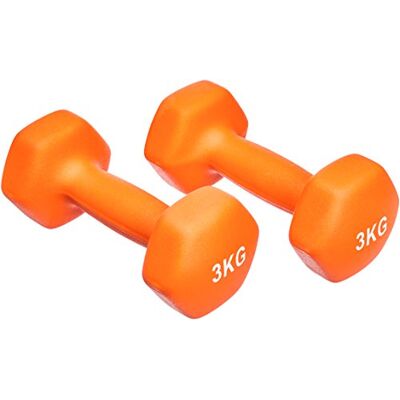 Amazon Basics Set di Manubri in Neoprene - 6 kg - Attrezzatura Fitness Amazon Basics Set di Manubri in Neoprene - 6 kg - Attrezzatura Fitness