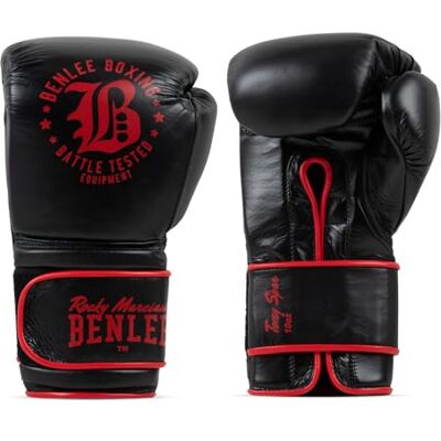 Benlee Sparring Guantoni da boxe in pelle TOXEY Spar Black/Red 16oz Benlee Sparring Guantoni da boxe in pelle TOXEY Spar Black/Red 16oz
