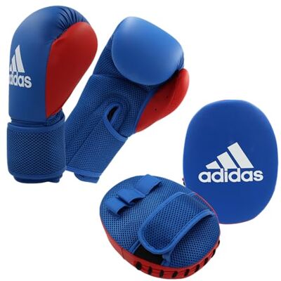 Adidas Unisex – Adult Boxing Kit 2 Pratzen Set, Black, 14 Adidas Unisex – Adult Boxing Kit 2 Pratzen Set, Black, 14