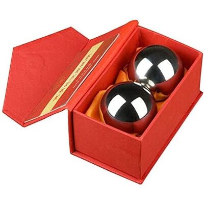 Generic Sfere baoding palline cinesi Baoding palla Palla Baoding in acciaio inossidabile con borsa per il trasporto Palla cinese per assistenza sanitaria(Color:65mm) Generic Sfere baoding palline cinesi Baoding palla Palla Baoding in acciaio inossidabile con borsa per il trasporto Palla cinese per assistenza sanitaria(Color:65mm)