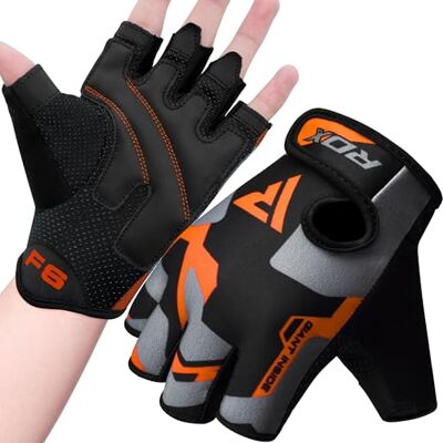 RDX Guanti Palestra Sollevamento Pesi Fitness, Antiscivolo Imbottito Presa Protezione, Elastico Traspirante, Powerlifting Bodybuilding Forza Allenamento Ciclismo Calisthenics Gloves, Uomo Donna RDX Guanti Palestra Sollevamento Pesi Fitness, Antiscivolo Imbottito Presa Protezione, Elastico Traspirante, Powerlifting Bodybuilding Forza Allenamento Ciclismo Calisthenics Gloves, Uomo Donna