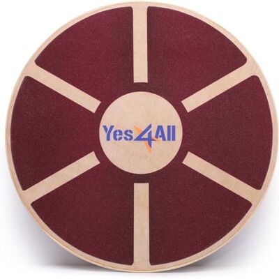 Yes4All B62R Tavola d'equilibrio oscillante in Legno -Tavola oscillante per Terapia Fisica Allenamento di Base, Trainer per la stabilità dell'equilibrio Yes4All B62R Tavola d'equilibrio oscillante in Legno -Tavola oscillante per Terapia Fisica Allenamento di Base, Trainer per la stabilità dell'equilibrio
