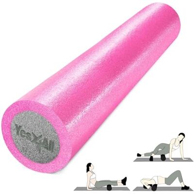 Yes4All Rulli in PE a Densità Media per Yoga e Pilates, Disponibili in 30, 45, 60, 90 cm, Rullo Yoga a Due Strati per Massaggio Yes4All Rulli in PE a Densità Media per Yoga e Pilates, Disponibili in 30, 45, 60, 90 cm, Rullo Yoga a Due Strati per Massaggio