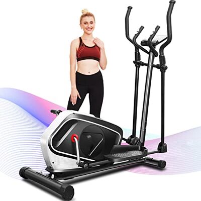 Profun Ellittica Elettrica Volano da 16 libbre/16 livelli di resistenza/13 Programma di Allenamento, Trainer Ellittico Fitness per tutta la Famiglia, Carico Massimo 390 LBS Profun Ellittica Elettrica Volano da 16 libbre/16 livelli di resistenza/13 Programma di Allenamento, Trainer Ellittico Fitness per tutta la Famiglia, Carico Massimo 390 LBS