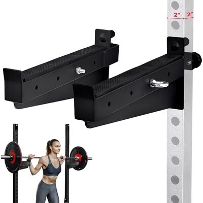 Yes4All Barra di sicurezza per squat di alta qualità, capacità di 453 kg, braccio per squat rack spotter 2 x 2 – altezza regolabile Yes4All Barra di sicurezza per squat di alta qualità, capacità di 453 kg, braccio per squat rack spotter 2 x 2 – altezza regolabile