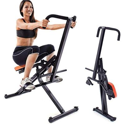 BAKAJI Attrezzo Total Body Allenamento Fitness Cardio Palestra Addominali Petto Spalle Gambe con Seduta Imbottita Regolabile Struttura in Acciaio Inox Pieghevole (Arancione) BAKAJI Attrezzo Total Body Allenamento Fitness Cardio Palestra Addominali Petto Spalle Gambe con Seduta Imbottita Regolabile Struttura in Acciaio Inox Pieghevole (Arancione)