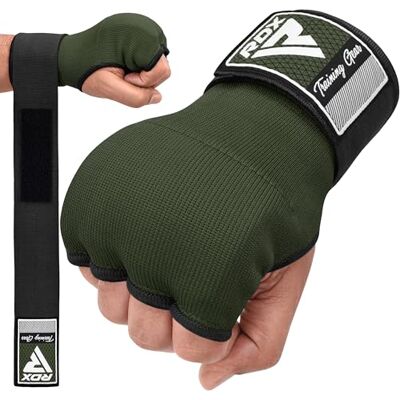 RDX Gel Fasce Boxe Sottoguanti Interni Bende, 100cm Elastico Lunghe Polsiere, Pugno Imbottita Protezione Bendaggi Guanti, Pugilato Muay Thai Allenamento Kickboxing Arti Marziali Punzonatura Uomo Donna RDX Gel Fasce Boxe Sottoguanti Interni Bende, 100cm Elastico Lunghe Polsiere, Pugno Imbottita Protezione Bendaggi Guanti, Pugilato Muay Thai Allenamento Kickboxing Arti Marziali Punzonatura Uomo Donna