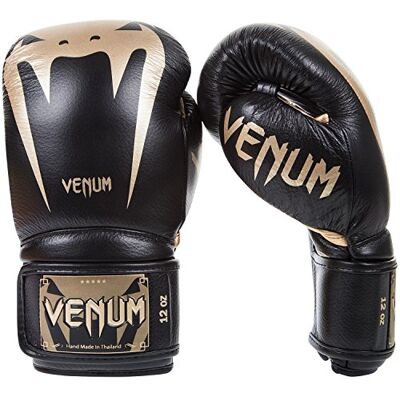 VENUM Giant 3.0 Guantoni da Boxe Muay Thai Kick Boxing, Unisex Adulto, Nero/Oro, 12 oz VENUM Giant 3.0 Guantoni da Boxe Muay Thai Kick Boxing, Unisex Adulto, Nero/Oro, 12 oz
