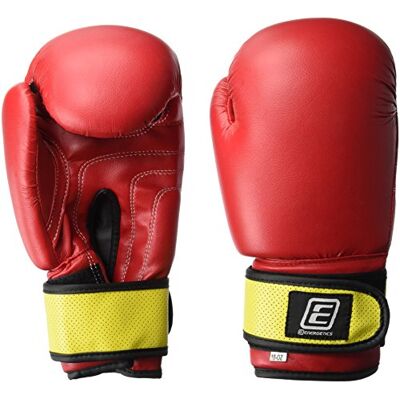 Energetics TN Guantoni da Boxe, Unisex, , Rot/Gelb, 340 g Energetics TN Guantoni da Boxe, Unisex, , Rot/Gelb, 340 g