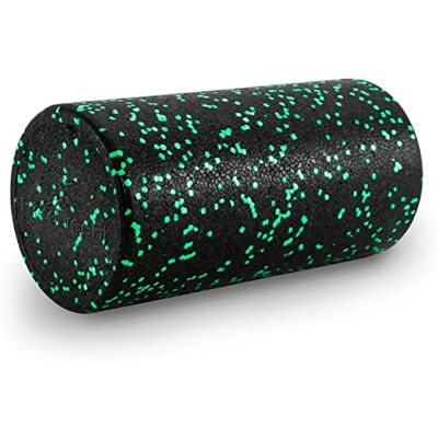 ProsourceFit High Density Foam Rollers 12 inches long, Firm Full Body Athletic Massage Tool for Back Stretching, Yoga, Pilates, Post Workout Muscle Recuperation, Black/Green ProsourceFit High Density Foam Rollers 12 inches long, Firm Full Body Athletic Massage Tool for Back Stretching, Yoga, Pilates, Post Workout Muscle Recuperation, Black/Green