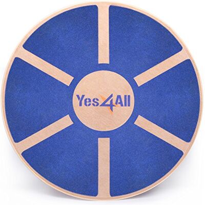 Yes4All Tavola d'equilibrio oscillante in Legno -Tavola oscillante per Terapia Fisica Allenamento di Base, Trainer per la stabilità dell'equilibrio Yes4All Tavola d'equilibrio oscillante in Legno -Tavola oscillante per Terapia Fisica Allenamento di Base, Trainer per la stabilità dell'equilibrio