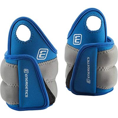 Energetics Gewichtsmanschette mit Daumenschlaufe, Polsino con Pesi Unisex-Adulto, Blu/Grigio, 1 kg Energetics Gewichtsmanschette mit Daumenschlaufe, Polsino con Pesi Unisex-Adulto, Blu/Grigio, 1 kg
