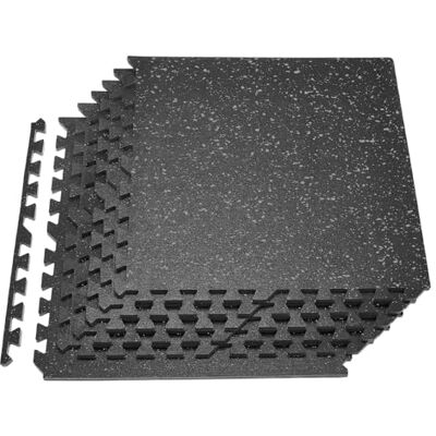 VEVOR Set Tappetino Puzzle Protettivo per Pavimento da Palestra 6 pezzi 610 x 610 x14 mm, Tappetini in Schiuma EVA Fitness ad Incastro da Ginnastica Palestra Ufficio Casa Allenamento Punti Grigi VEVOR Set Tappetino Puzzle Protettivo per Pavimento da Palestra 6 pezzi 610 x 610 x14 mm, Tappetini in Schiuma EVA Fitness ad Incastro da Ginnastica Palestra Ufficio Casa Allenamento Punti Grigi