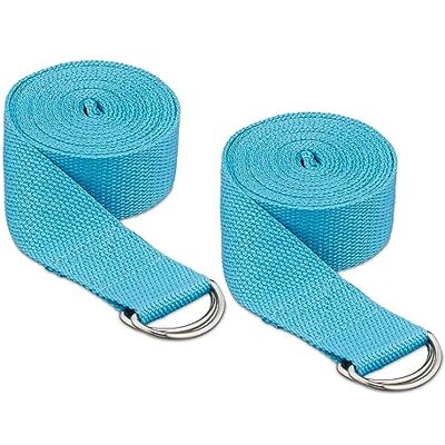 Relaxdays Set di Cinghie Yoga - Cotone, Regolabili, 250cm Relaxdays Set di Cinghie Yoga - Cotone, Regolabili, 250cm