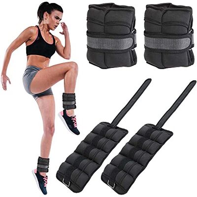BAKAJI Set 2 Pesi per Caviglie e Polsi da 2,25 Kg Allenamento Palestra Aerobica Fitness Potenziamento Muscolare in Tessuto Neoprene con Fibbia Regolabile e Chiusura Strappo Peso Totale 4,5 Kg BAKAJI Set 2 Pesi per Caviglie e Polsi da 2,25 Kg Allenamento Palestra Aerobica Fitness Potenziamento Muscolare in Tessuto Neoprene con Fibbia Regolabile e Chiusura Strappo Peso Totale 4,5 Kg