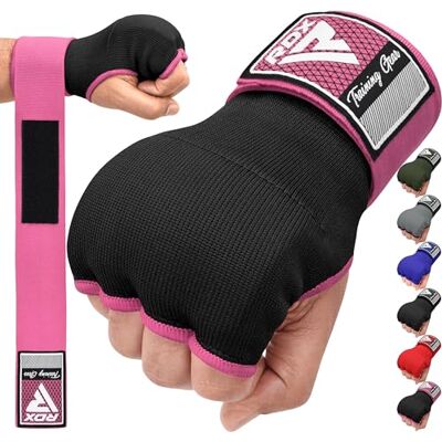 RDX Gel Fasce Boxe Sottoguanti Interni Bende, 100cm Elastico Lunghe Polsiere, Pugno Imbottita Protezione Bendaggi Guanti, Pugilato Muay Thai Allenamento Kickboxing Arti Marziali Punzonatura Uomo Donna RDX Gel Fasce Boxe Sottoguanti Interni Bende, 100cm Elastico Lunghe Polsiere, Pugno Imbottita Protezione Bendaggi Guanti, Pugilato Muay Thai Allenamento Kickboxing Arti Marziali Punzonatura Uomo Donna