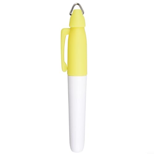 URPIZY Pennarello per palline da golf, 11 colori, con gancio per appenderlo, segni di allineamento del disegno, 90 x 12 mm (giallo)