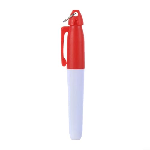 URPIZY Pennarello per palline da golf, 11 colori, con gancio per appenderlo, segni di allineamento del disegno, 90 x 12 mm (rosso)