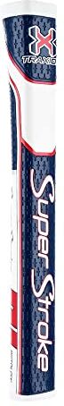 SuperStroke Traxion Putter Grips, Golf Unisex-Adulto, Rosso/Bianco/Blu, Pistol GT 2.0