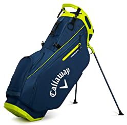 Callaway Borsa da golf Fairway 14 Stand (versione 2023), Blu marino/Flo. Giallo