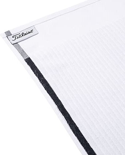 Titleist Players Asciugamano in spugna, 50,8 x 101,6 cm, colore: Bianco/Nero