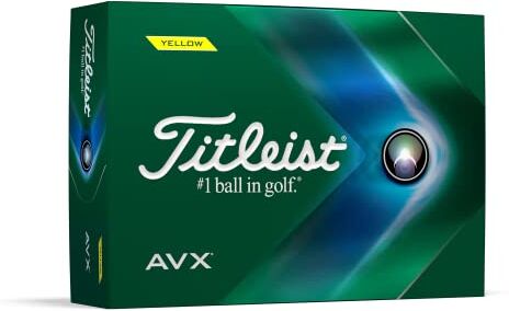 Titleist AVX Palline da golf, colore: Giallo