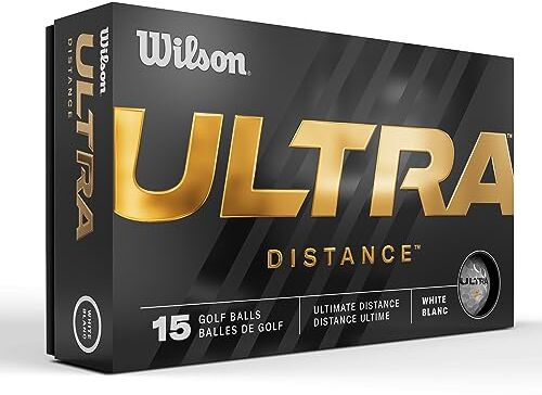 Wilson Palline da golf 23' Ultra Distance 15 pezzi, bianco