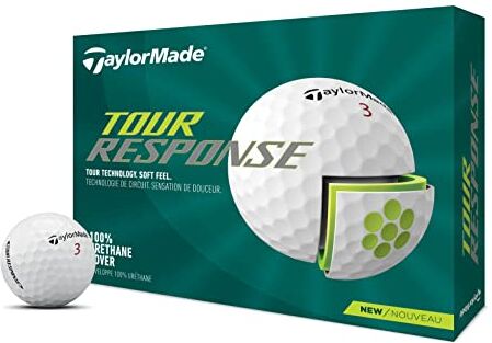 TaylorMade , Tour Response-Pallina da golf Uomo, bianco