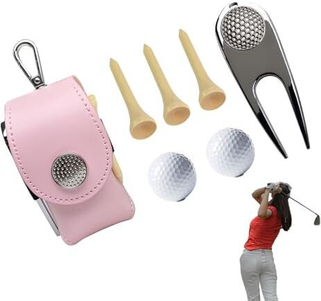 Tytlyworth per palline da golf, per palline da golf   Custodia pratica da golf Accessori sportivi, per tee da golf, borsa per accessori da golf per uomo e