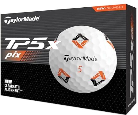 TaylorMade TM24 TP5x pix3.0 GLB dz, Bianco, TP5x Pix