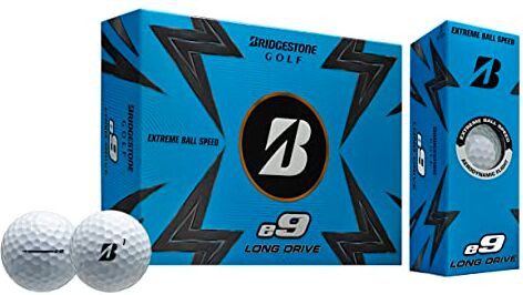 Bridgestone E9 Golf Balls Palline da golf Unisex, Bianco, One Dozen