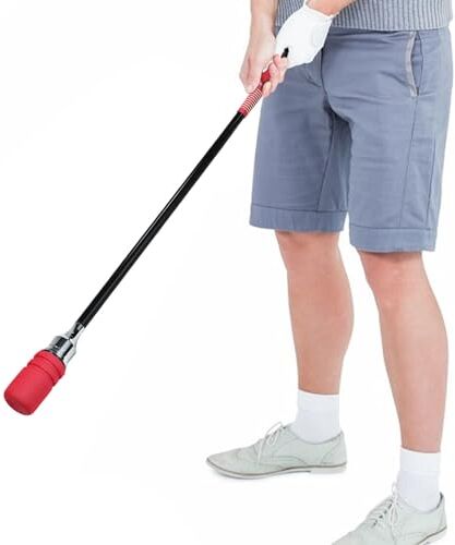 Generic Aiuto per l'oscillazione dell'allenatore di golf, Allenatore di velocità per l'oscillazione del golf,Bastone da golf Aiuto per l'allenamento dello swing da golf per destrimani per la presa