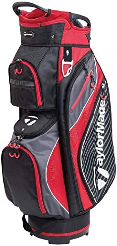 TaylorMade PRO Cart 6.0 Borsa da Golf, Uomo, M71075, Black/Red, Taglia Unica