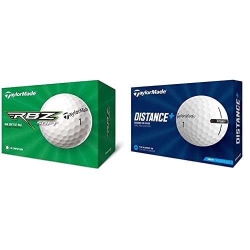 TaylorMade Tm19 Rocketballz 36 Pack, Palla da Golf Unisex-Adulto, Bianco, 1 & Distance+ Palline da golf