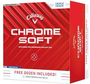 Callaway Chrome Soft 2024 Triple Track 4 per confezione da 3