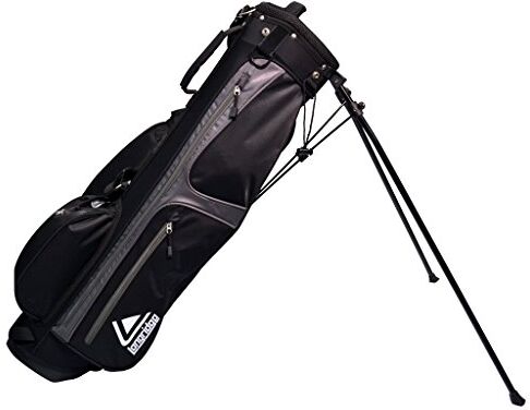 Longridge 6' WEEKEND Golf Stand Bag Nero ARGENTO