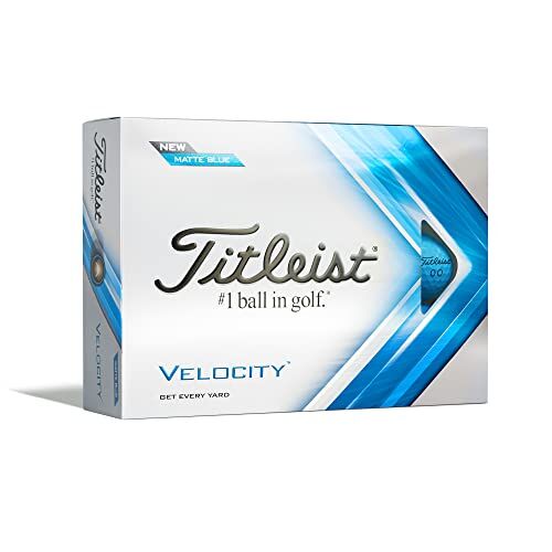 Titleist Velocity Palline da golf, colore: blu opaco, taglia unica