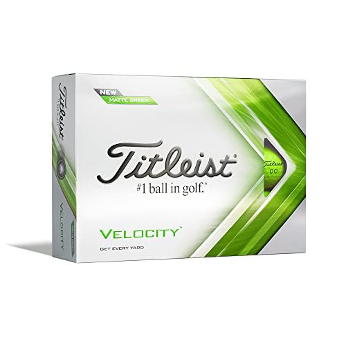 Titleist Velocity Palline da golf, colore: Verde opaco, taglia unica