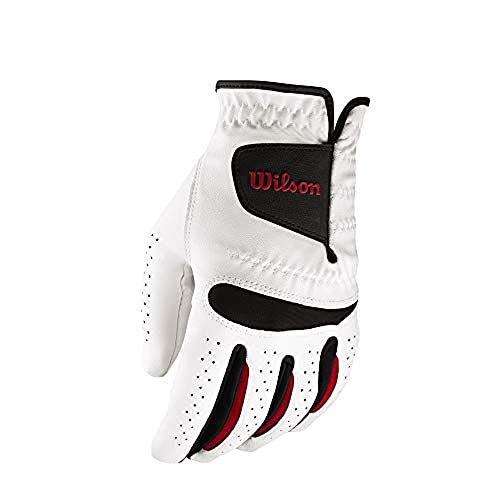 Wilson Feel Plus, Guanto da Golf Uomo, Mano Destra, NS