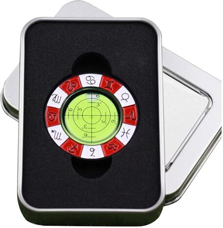 Luckxing Lettore di Putt Green da golf, Livello di putting della pendenza da golf durevole, Indicatore di pallina da golf con livello, indicatore di livello da golf, accessori da golf, strumento di